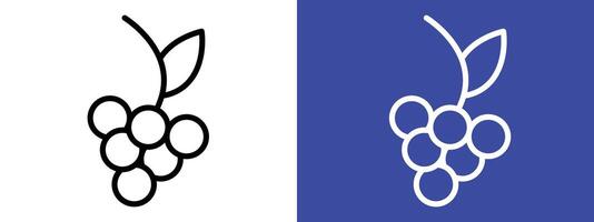 Vineyard Grape Icon for Wine Making, Fruit Production, and Culinary Uses vector