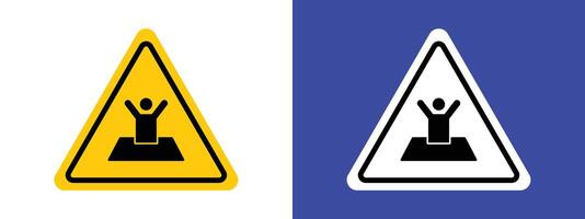 Mud Hazard Sign Prevent Slips in Muddy Conditions vector