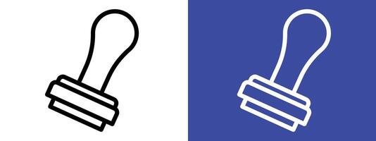 Official Stamp Icon for Document Authentication, Office Use, and Certification vector