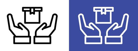 Safe Delivery Icon Representing Secure Shipping, Reliable Courier Services, and Logistics vector