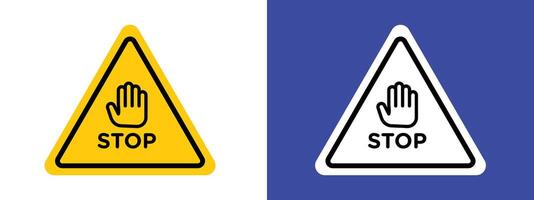 Security Stop Sign Ensure Security at Checkpoints vector