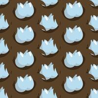 Bird's nest with eggs. illustration. Simple seamless pattern. vector