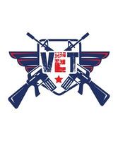 Veteran tshirt design vector