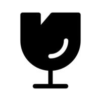 Fragile Icon Symbol Design Illustration vector