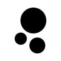 Bubbles Icon Symbol Design Illustration vector