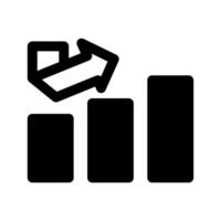 Bar Chart Icon Symbol Design Illustration vector