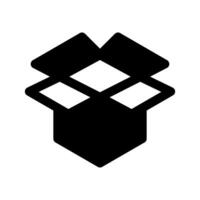 Open Box Icon Symbol Design Illustration vector