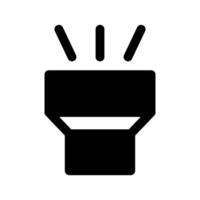 Flashlight Icon Symbol Design Illustration vector