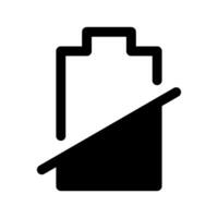 Empty Battery Icon Symbol Design Illustration vector