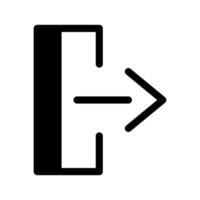 Exit Icon Symbol Design Illustration vector