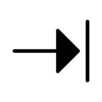 Right Arrow Icon Symbol Design Illustration vector