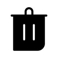 Trash Can Icon Symbol Design Illustration vector