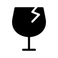 Fragile Icon Symbol Design Illustration vector
