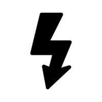 Lightning Bolt Icon Symbol Design Illustration vector