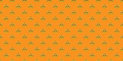 Crown pattern. Koningsdag seamless pattern. Koningsdag or Kings Day Concept in the Netherlands vector