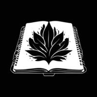 notebook silhouette logo design template vector