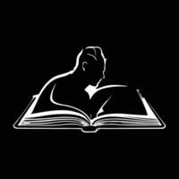 notebook silhouette logo design template vector