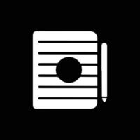 notebook silhouette logo design template vector