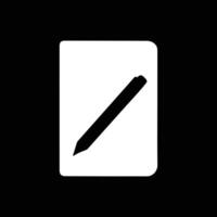 notebook silhouette logo design template vector