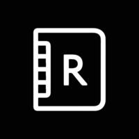 notebook silhouette logo design template vector