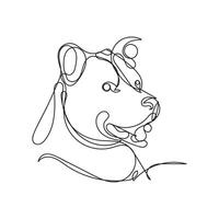 set of dogs one line art, dogs minimal line art, dogs continuous line art design style vector