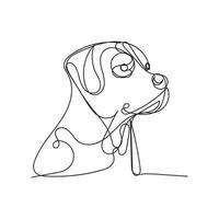 set of dogs one line art, dogs minimal line art, dogs continuous line art design style vector