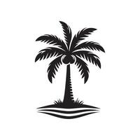 set of coconuts silhouette logo design vector