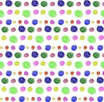 Seamless texture in the form of an abstract pattern of colored circles in doodle style vector