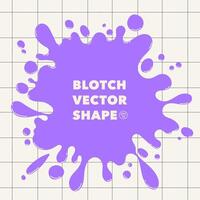 abstract complex shape, fluid blotch spot image as template for background. Dynamical colored rounded backdrop with modern minimalistic pattern and copy space. vector