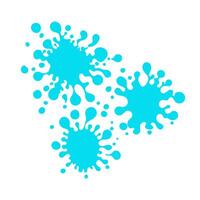 Liquid shapes, frames with uneven wavy edge set, composition. Water, fluid, paint, puddle, stain, rounded blot with splashes, drops, blobs, droplets. Design elements, backgrounds. vector