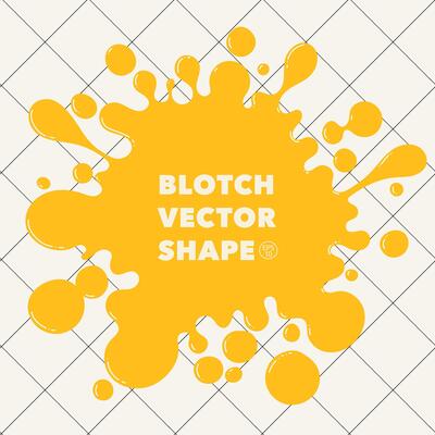 abstract complex shape, fluid blotch spot image as template for background. Dynamical colored rounded backdrop with modern minimalistic pattern and copy space.