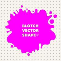abstract complex shape, fluid blotch spot image as template for background. Dynamical colored rounded backdrop with modern minimalistic pattern and copy space. vector