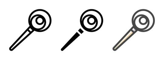 Multipurpose Bread Dough Whisk Icon in Outline, Glyph, Filled Outline Style vector