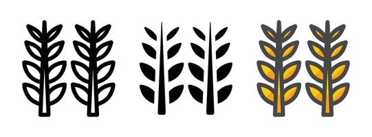 Multipurpose Grains Icon in Outline, Glyph, Filled Outline Style vector