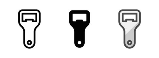 Multipurpose Bottle Opener Icon in Outline, Glyph, Filled Outline Style vector