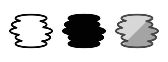Multipurpose Fog Icon in Outline, Glyph, Filled Outline Style vector