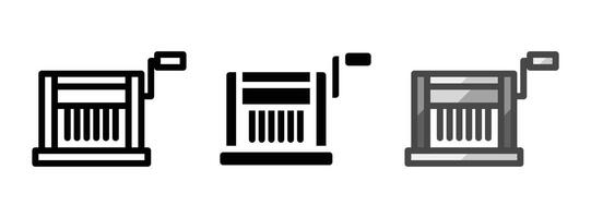 Multipurpose Pasta Maker Icon in Outline, Glyph, Filled Outline Style vector