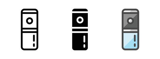Multipurpose Portable Coffee Grinder Icon in Outline, Glyph, Filled Outline Style vector