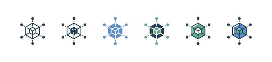 new project hexagon business idea icon creative build development model symbol illustration vector