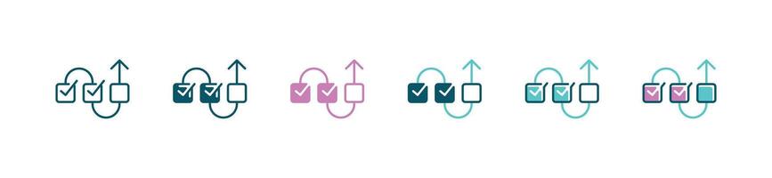 simple roadmap timeline business tasklist progression with checkmark icon presentation infographic workflow information flow step project management symbol illustration vector
