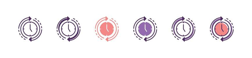 simple time management icon manage project deadline productivity signs illustration design for web and app template vector
