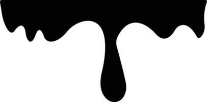 Dripping paint or ink stain icon in flat. Isolated on spots of paint, floating oil blots Blob paint stain and drip Water drops liquid burst splashes for apps or web vector