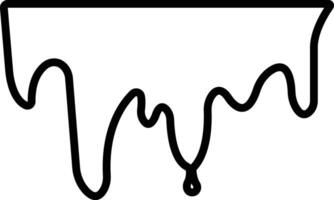 Dripping paint or ink stain icon in line. Isolated on spots of paint, floating oil blots Blob paint stain and drip Water drops liquid burst splashes for apps or web vector