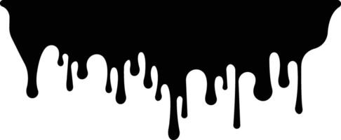 Dripping paint or ink stain icon in flat. Isolated on spots of paint, floating oil blots Blob paint stain and drip Water drops liquid burst splashes for apps or web vector