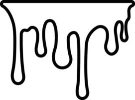 Dripping paint or ink stain icon in line. Isolated on spots of paint, floating oil blots Blob paint stain and drip Water drops liquid burst splashes for apps or web vector
