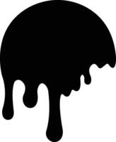 Dripping paint or ink icon in flat. Isolated on spots of paint, floating oil blots Blob paint stain and drip Water drops liquid burst splashes for apps or web vector