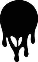 Dripping paint or ink icon in flat. Isolated on spots of paint, floating oil blots Blob paint stain and drip Water drops liquid burst splashes for apps or web vector