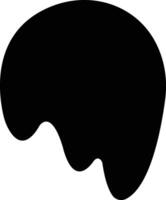 Dripping paint or ink icon in flat. Isolated on spots of paint, floating oil blots Blob paint stain and drip Water drops liquid burst splashes for apps or web vector