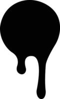 Dripping paint or ink icon in flat. Isolated on spots of paint, floating oil blots Blob paint stain and drip Water drops liquid burst splashes for apps or web vector