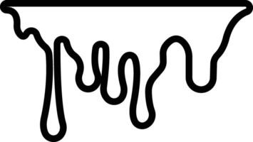 Dripping paint or ink stain icon in line. Isolated on spots of paint, floating oil blots Blob paint stain and drip Water drops liquid burst splashes for apps or web vector